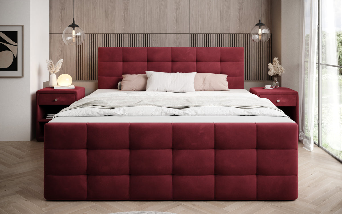 Boxspringbed Luxor Fluweel met Opbergruimte