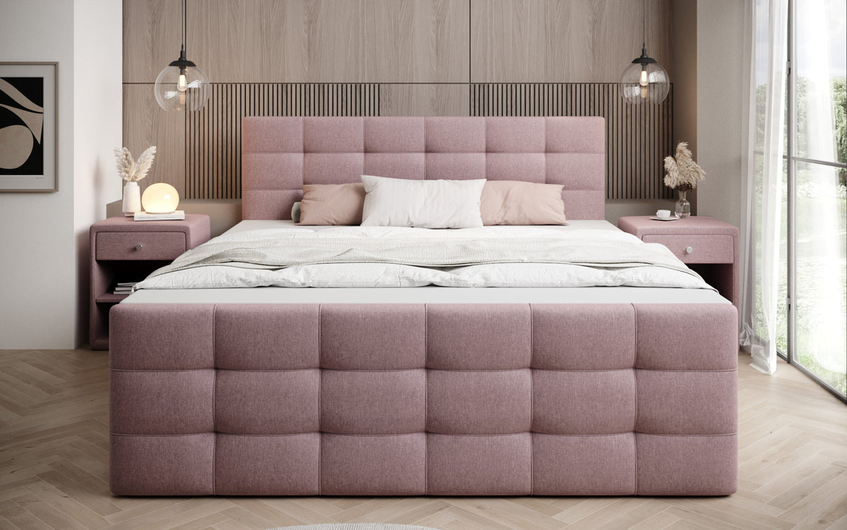 Boxspringbed Luxor Stof met Opbergruimte