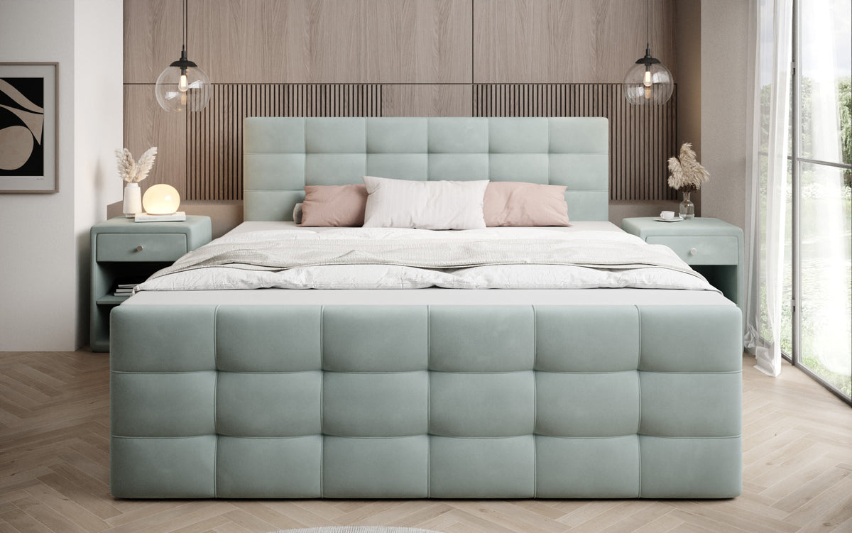 Boxspringbed Luxor Fluweel met Opbergruimte