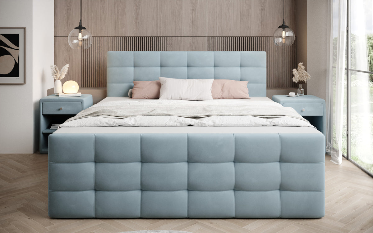 Boxspringbed Luxor Fluweel met Opbergruimte
