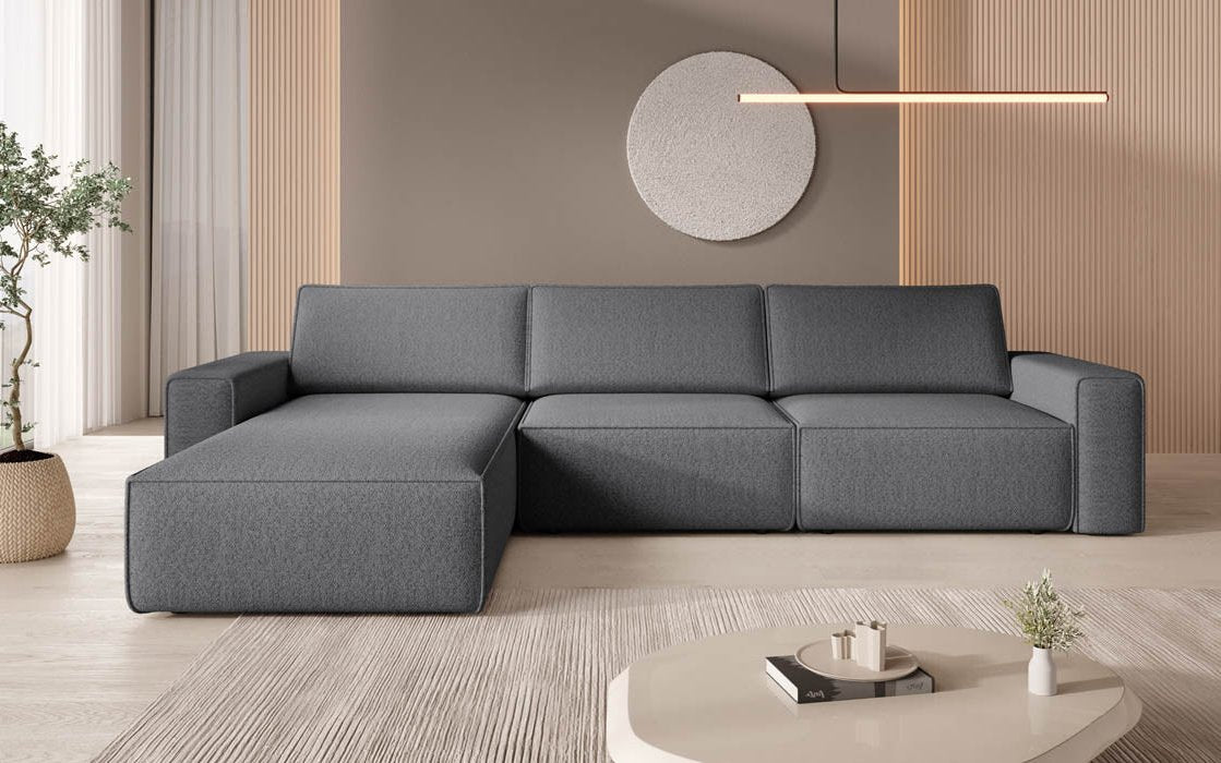 Modulares Ecksofa Yuma I aus Bouclé