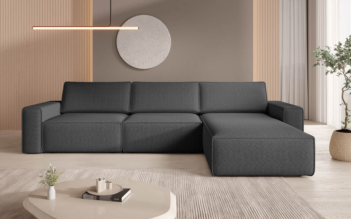 Modulares Ecksofa Yuma I aus Bouclé