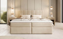 Boxspringbed Aurelia van fluweel met opbergruimte