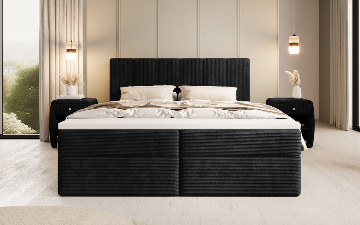 Boxspringbed Aurelia Cord met opbergruimte