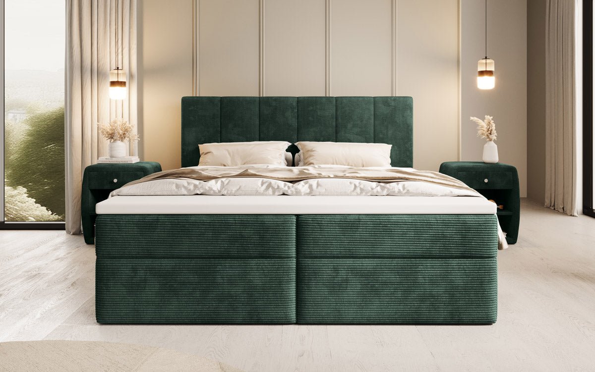 Boxspringbed Aurelia Cord met opbergruimte