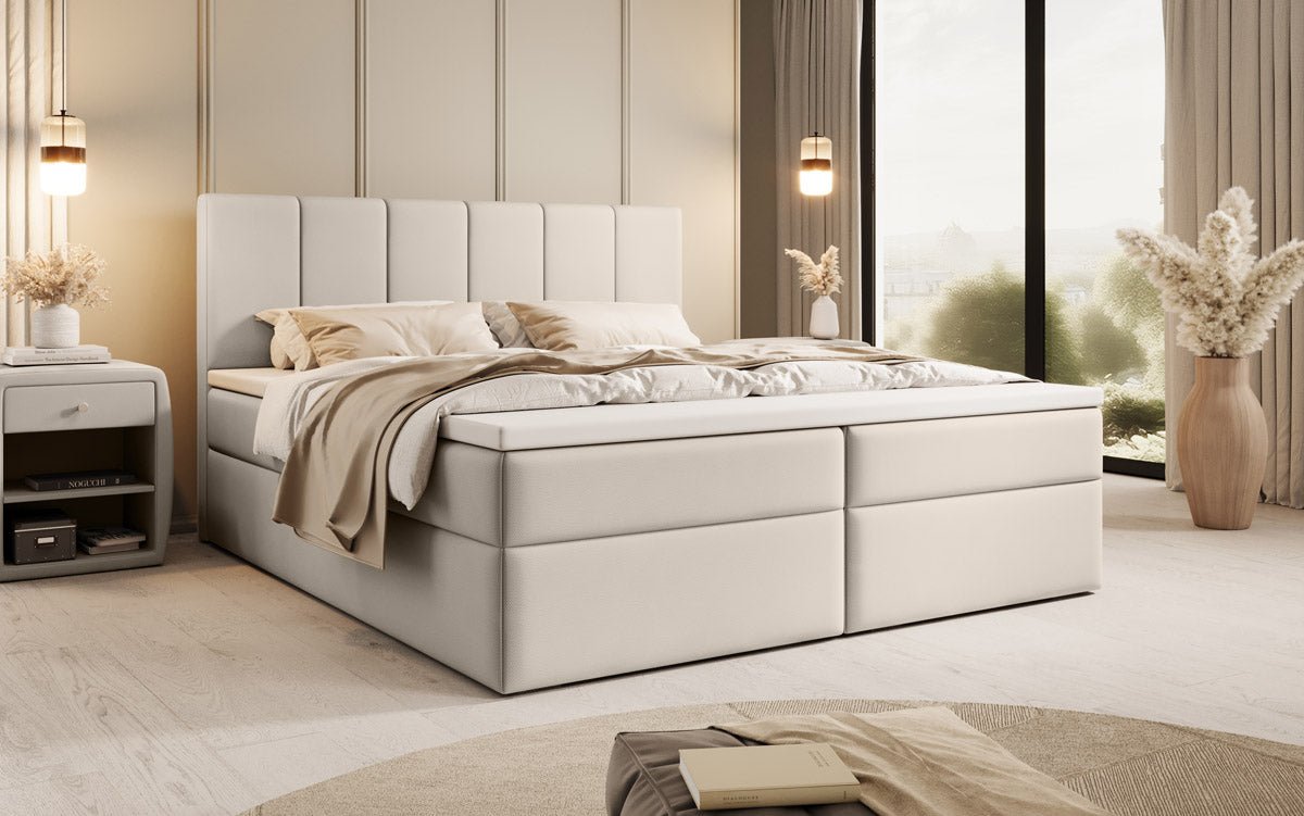 Boxspringbed Aurelia Stof met opbergruimte