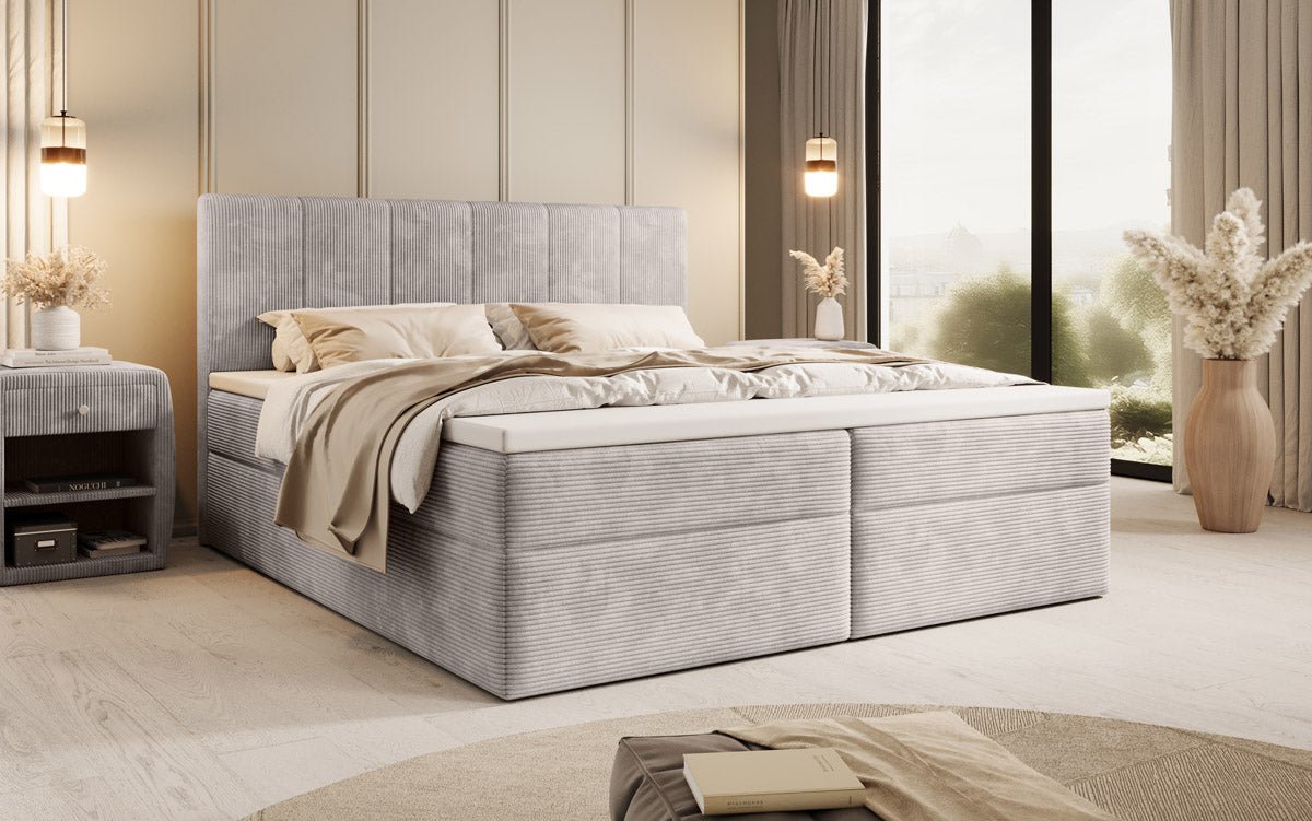 Boxspringbed Aurelia Cord met opbergruimte
