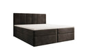 Boxspringbed Aurelia van fluweel met opbergruimte