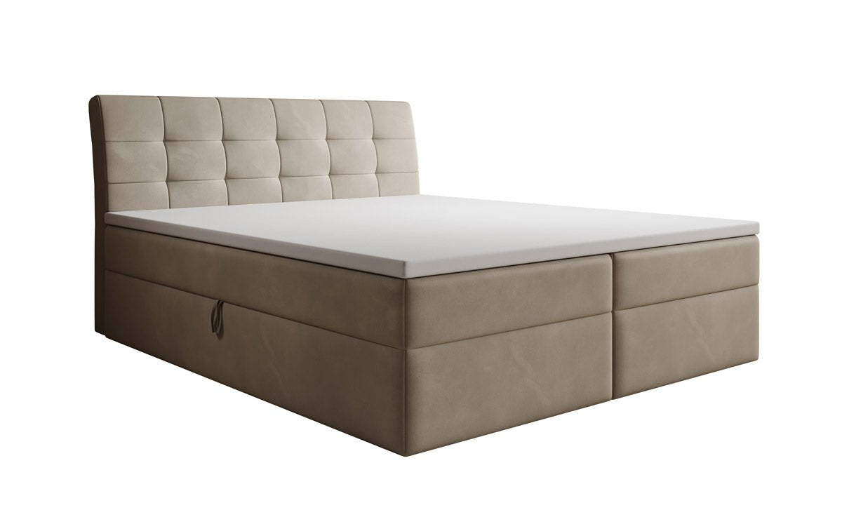 Boxspringbed Amalia Fluweel met Opbergruimte