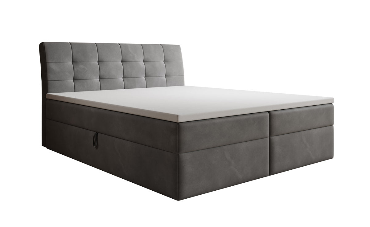Boxspringbed Amalia Fluweel met Opbergruimte