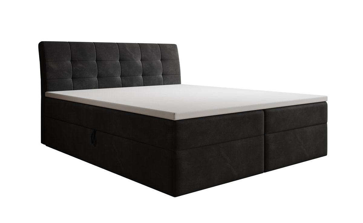 Boxspringbed Amalia Fluweel met Opbergruimte