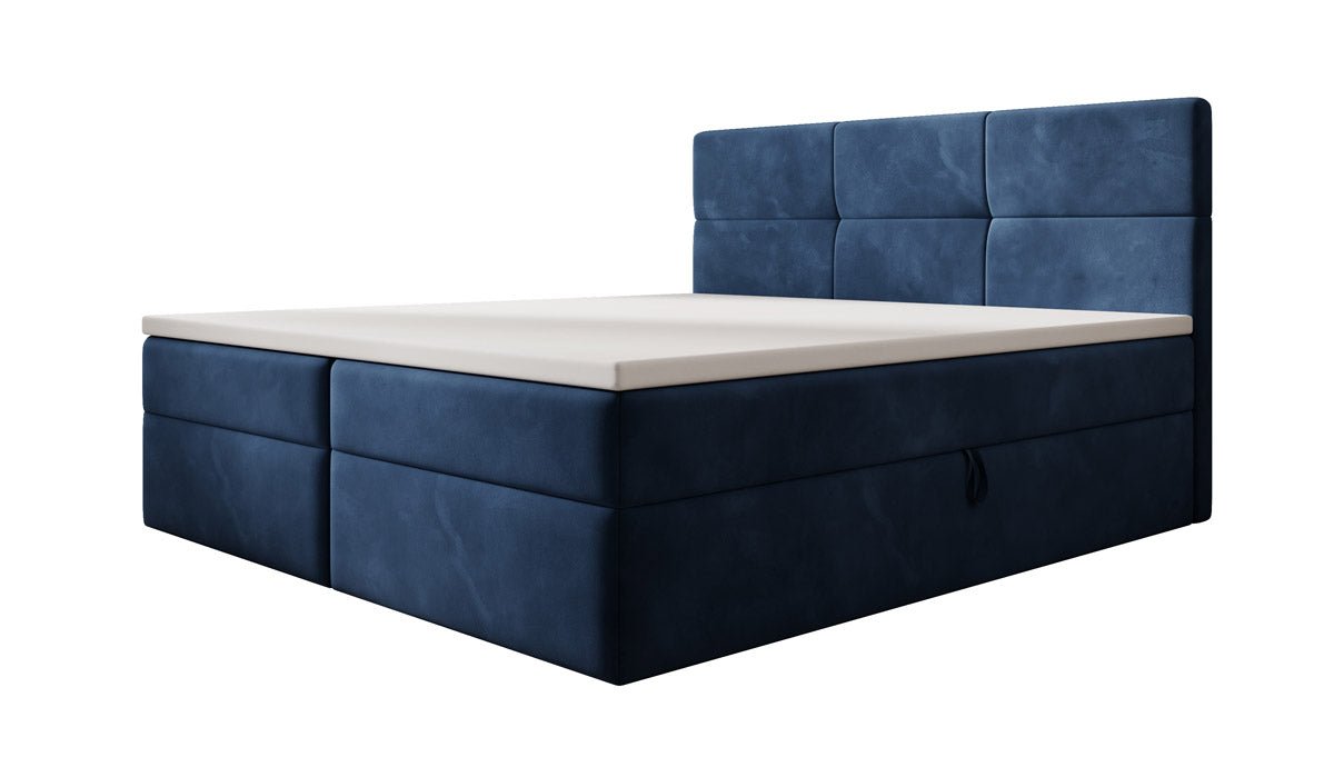 Boxspringbed Eleonora Fluweel met Opbergruimte