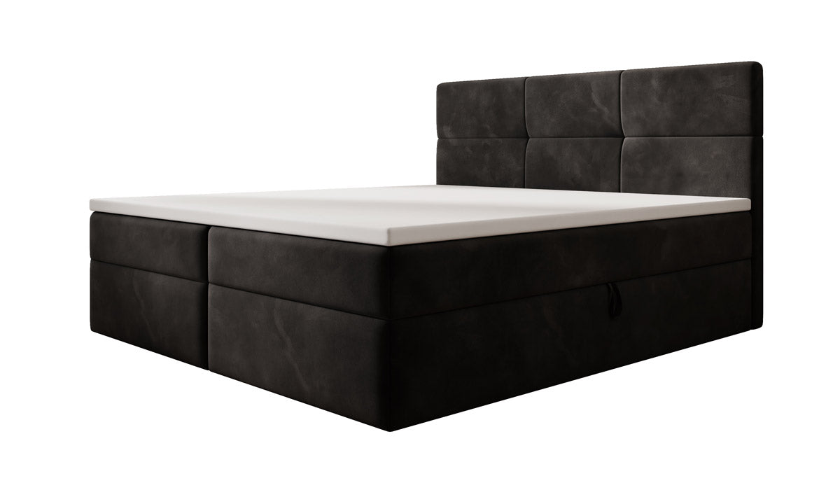 Boxspringbed Eleonora Fluweel met Opbergruimte