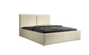 Designer gestoffeerd bed Elara in bouclé met opbergruimte
