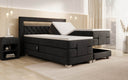 Boxspringbed Velora van fluweel, elektrisch verstelbaar met LED