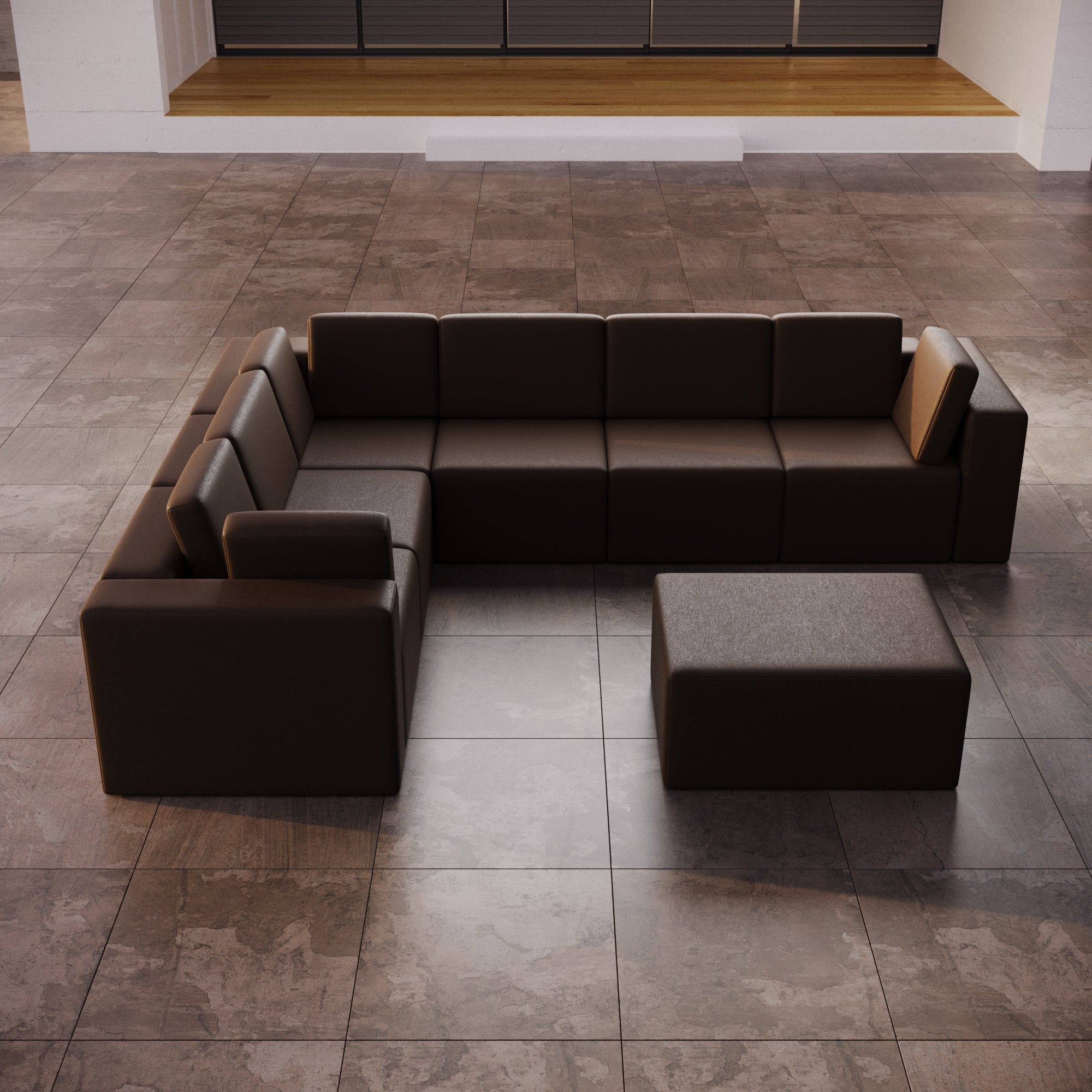 Modulaire tuinsofa Eden L Maxi met bijzettafel