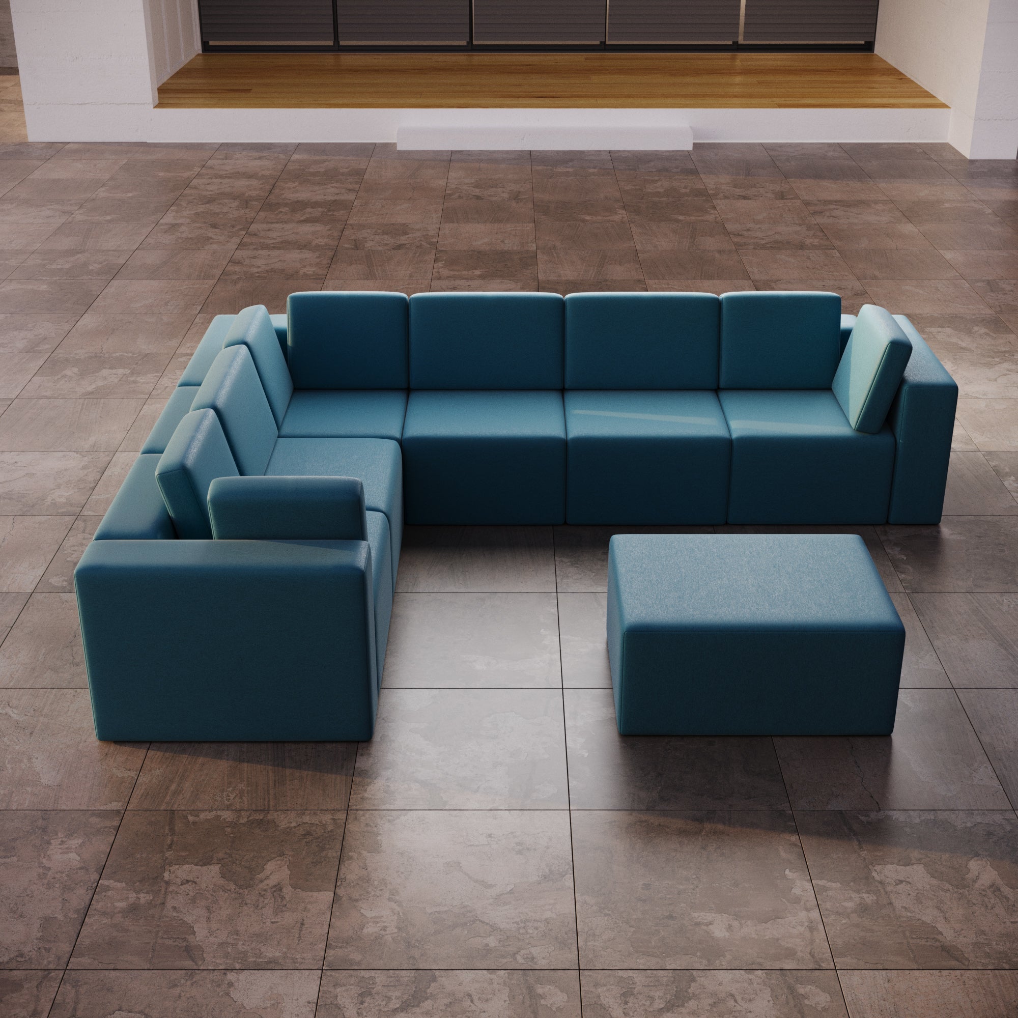 Modulaire tuinsofa Eden L Maxi met bijzettafel