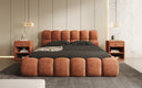 Designer Polsterbett Boston Ribstof met opbergruimte