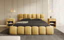 Designer Polsterbett Boston Ribstof met opbergruimte