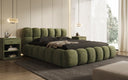 Designer Polsterbett Boston Ribstof met opbergruimte
