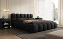 Designer gestoffeerd bed Boston Bouclé met opbergruimte