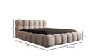 Designer Polsterbett Boston Ribstof met opbergruimte
