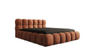Designer Polsterbett Boston Ribstof met opbergruimte