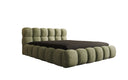 Designer Polsterbett Boston Ribstof met opbergruimte