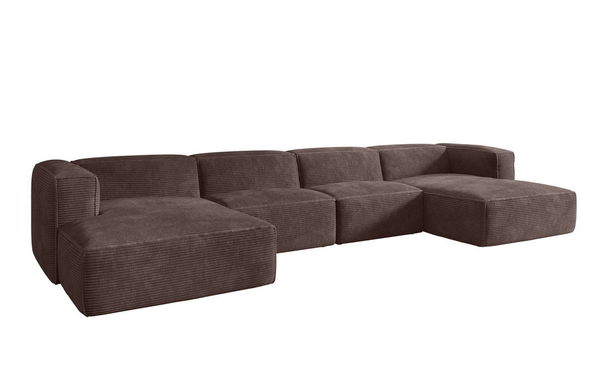 Designer Sofa Comfy U in Ribstof