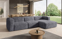 Designer hoekbank Comfy in Ribstof
