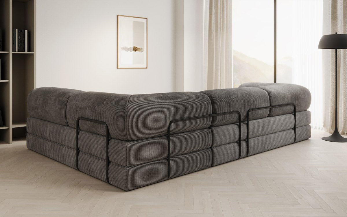 Designer Sofa Lazy in Corduroy