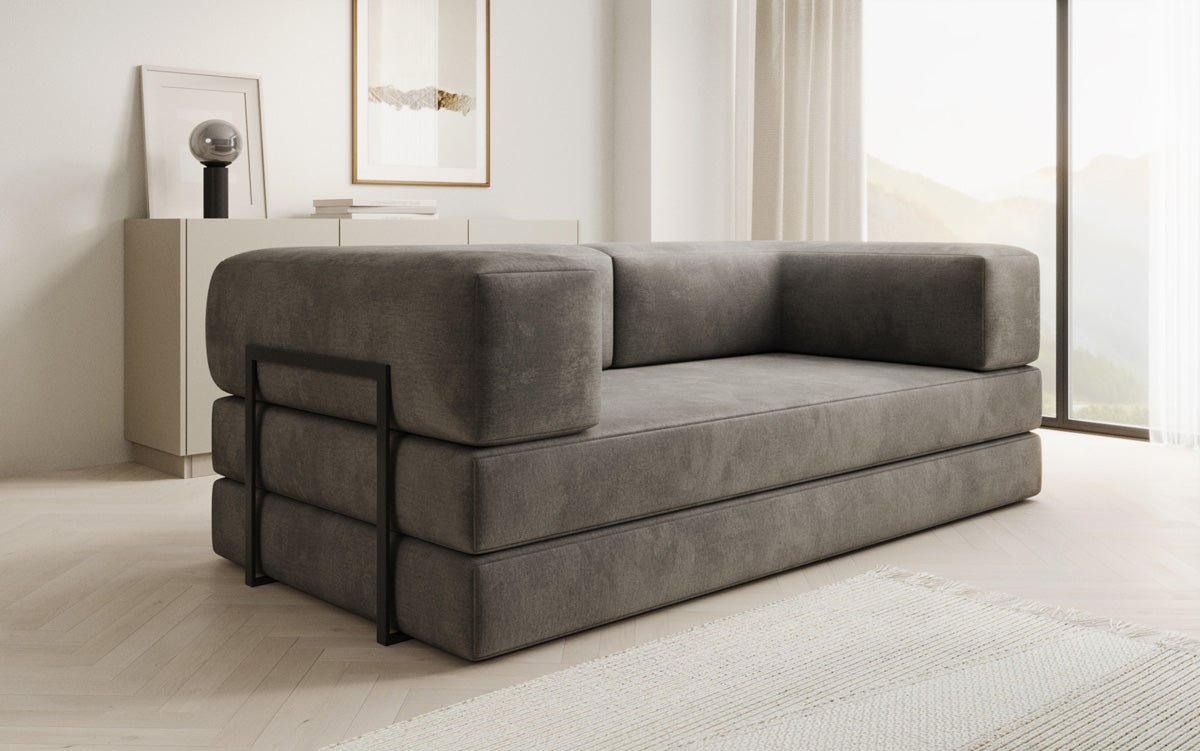 Designer Sofa Lazy 3-zits in fluweel