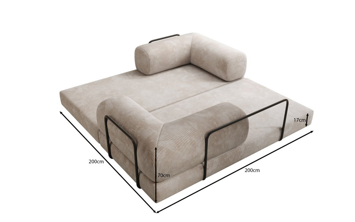 Designer Sofa Lazy 3-zits in Corduroy