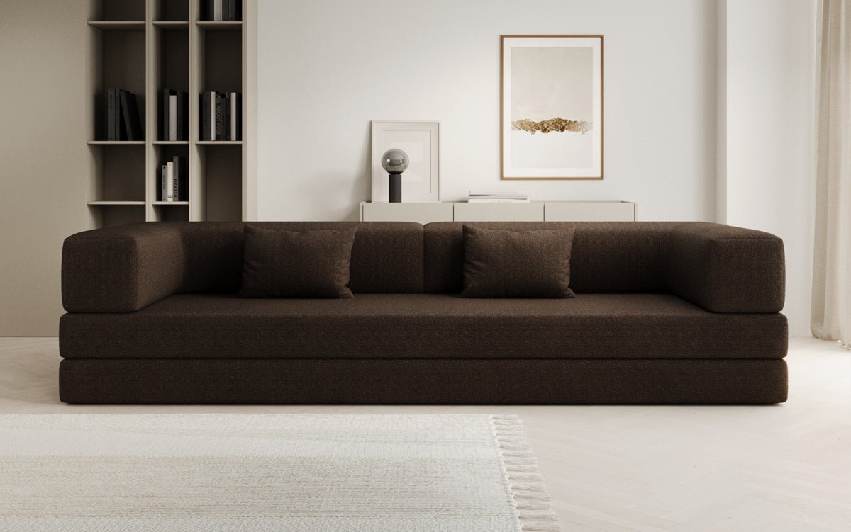 Designer Sofa Lazy 3-zits XXL in Bouclé