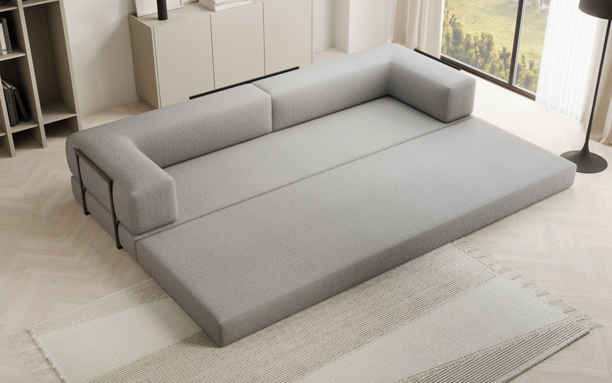 Designer Sofa Lazy 3-zits XXL in Bouclé