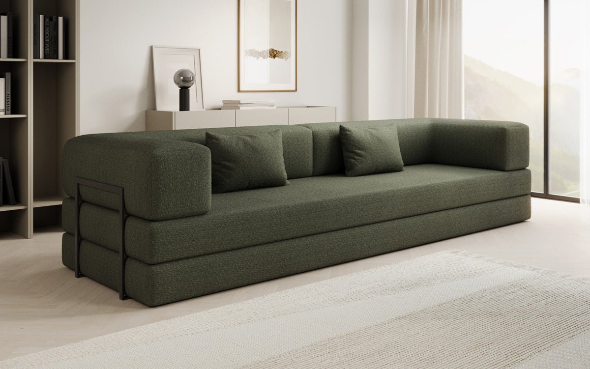 Designer Sofa Lazy 3-zits XXL in Bouclé