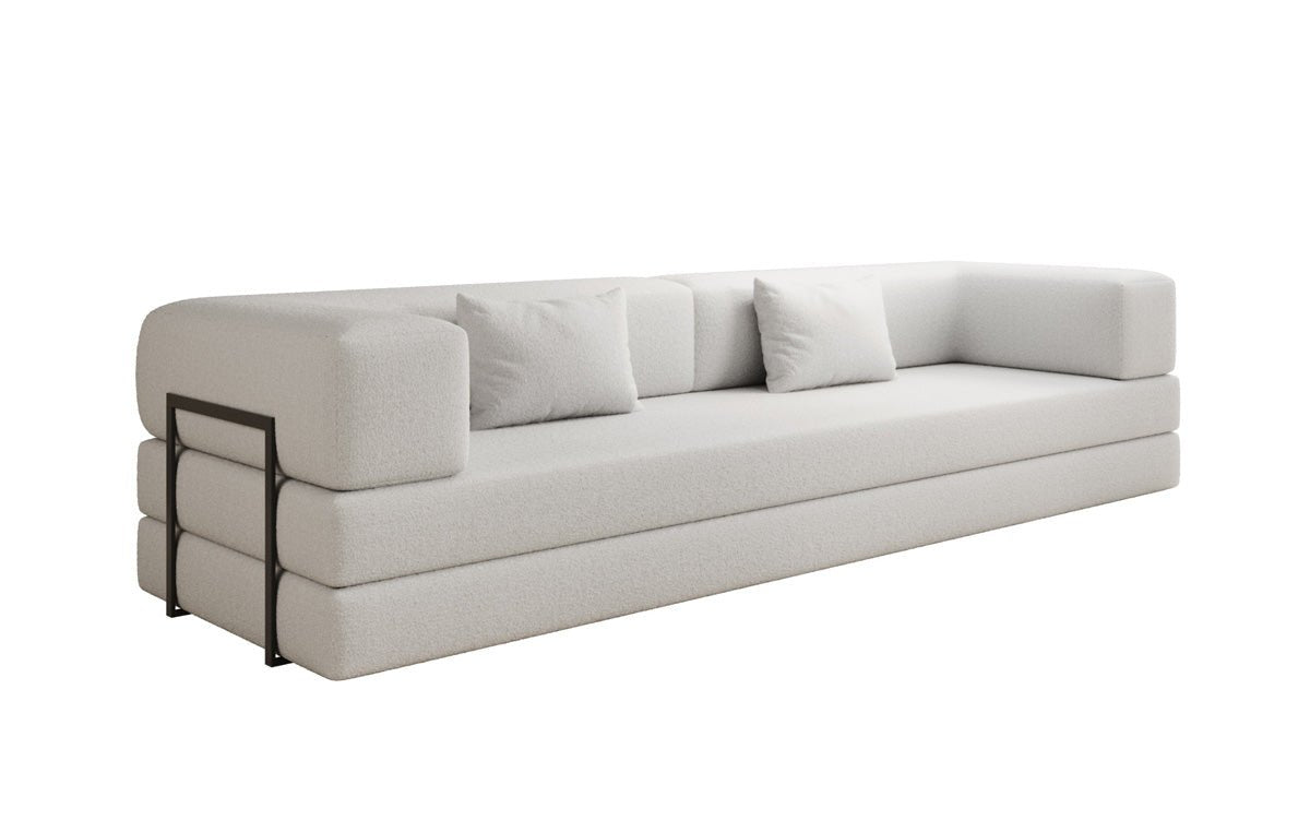 Designer Sofa Lazy 3-zits XXL in Bouclé