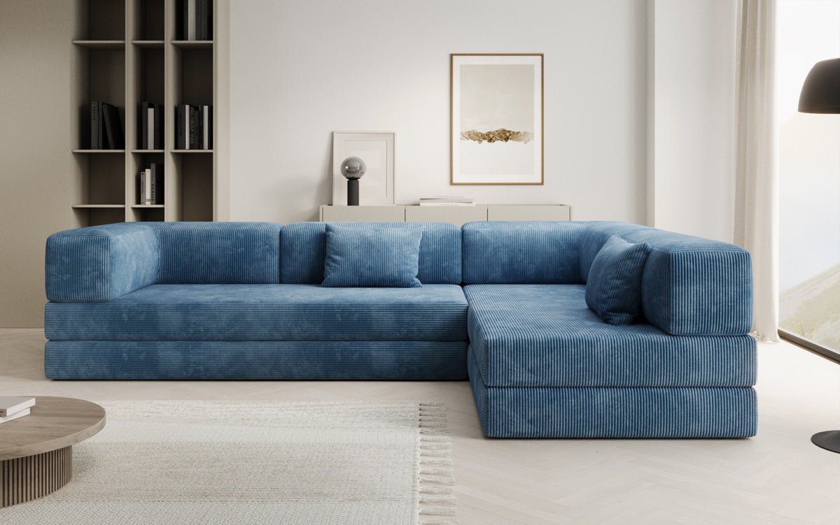Designer Sofa Lazy L in Corduroy