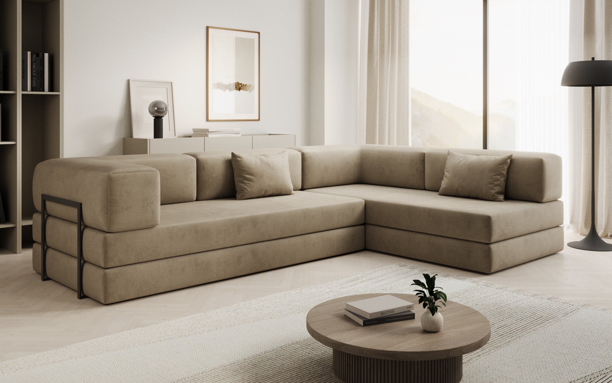 Extra hoes voor Sofa Lazy in fluweel