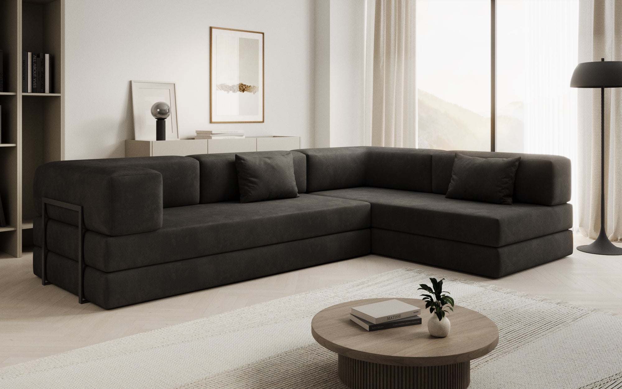 Extra hoes voor Sofa Lazy in fluweel