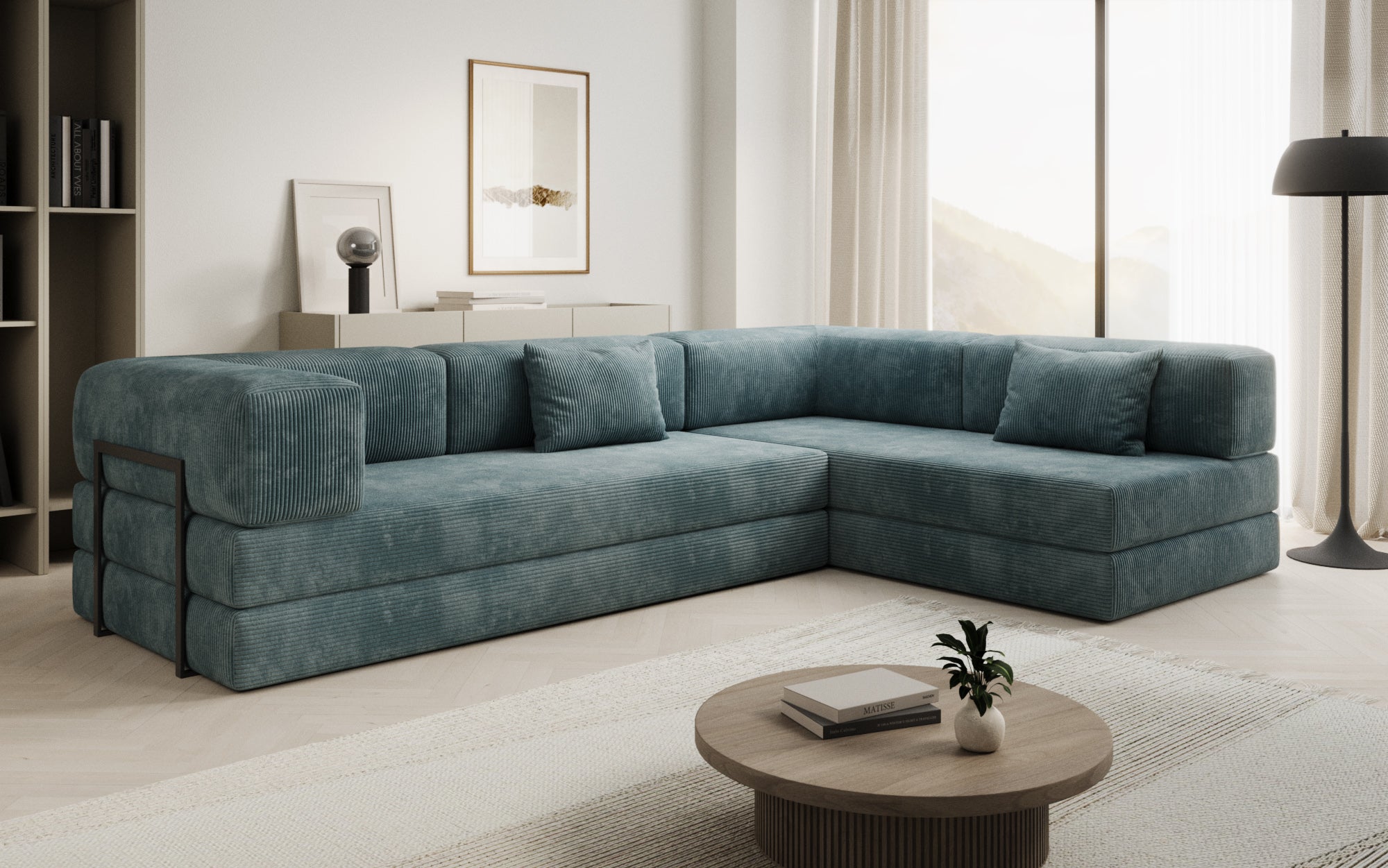 Extra hoes voor Sofa Lazy in corduroy