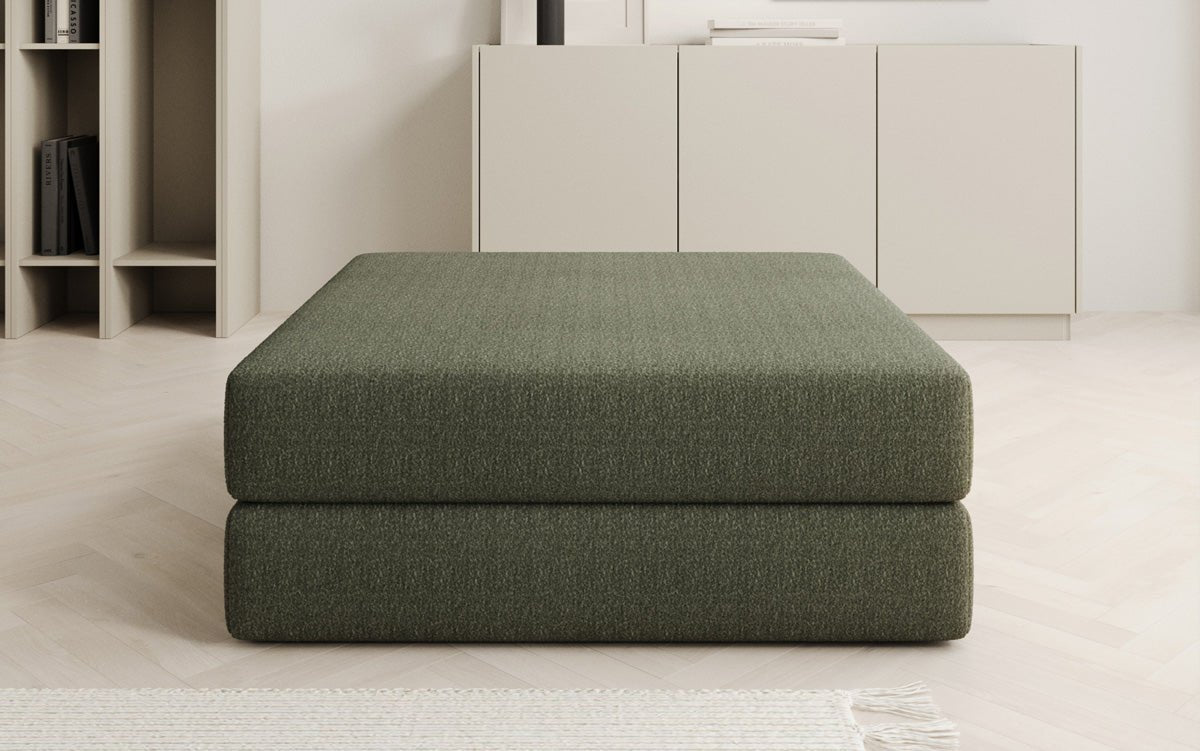 Lazy side stool in Bouclé
