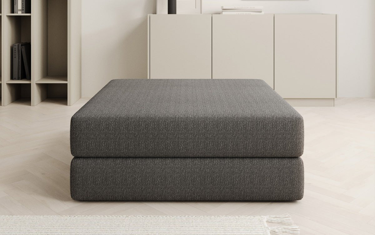 Lazy side stool in Bouclé