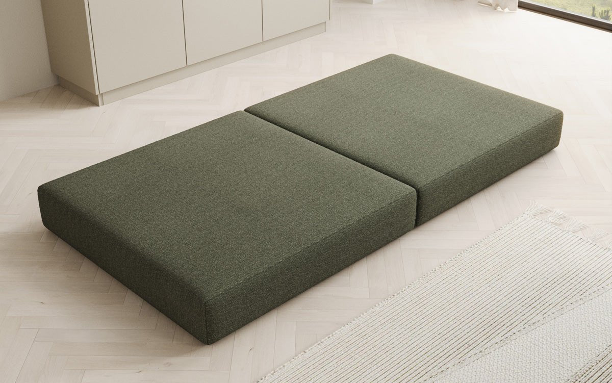 Lazy side stool in Bouclé