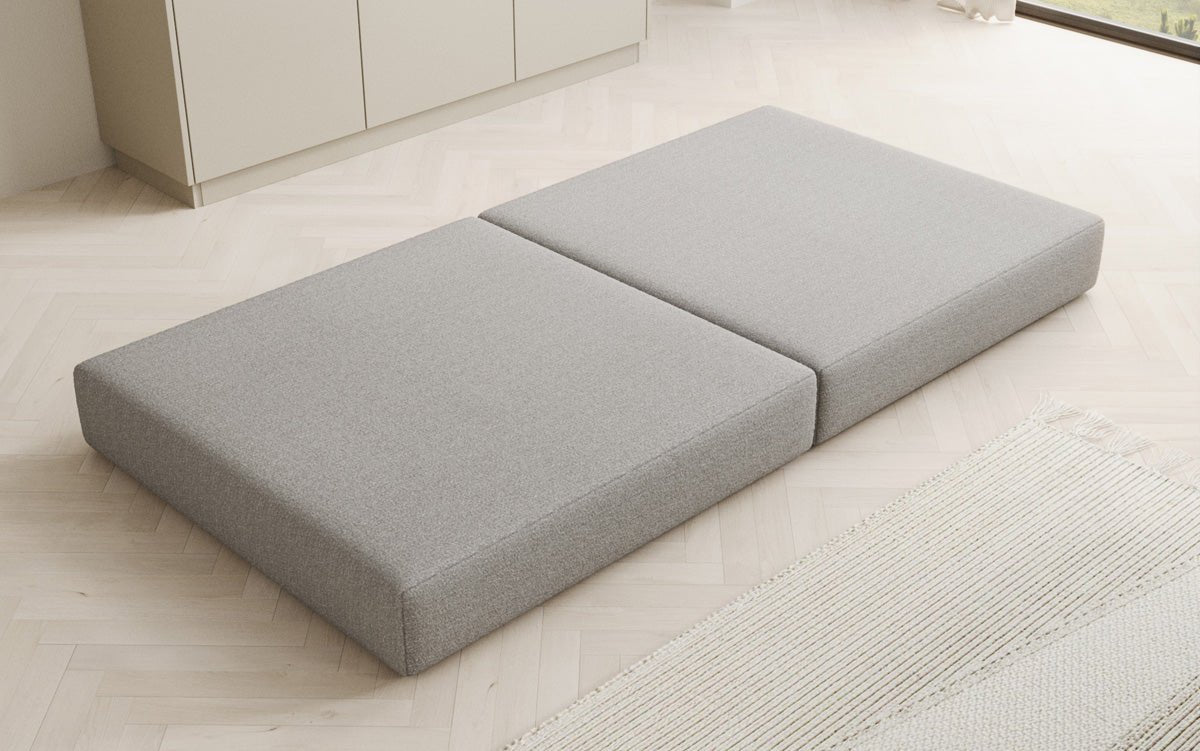 Lazy side stool in Bouclé