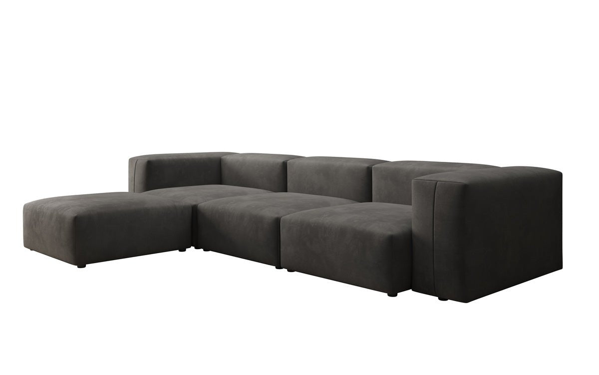 Ontwerper L-bank Snug in Fluweel