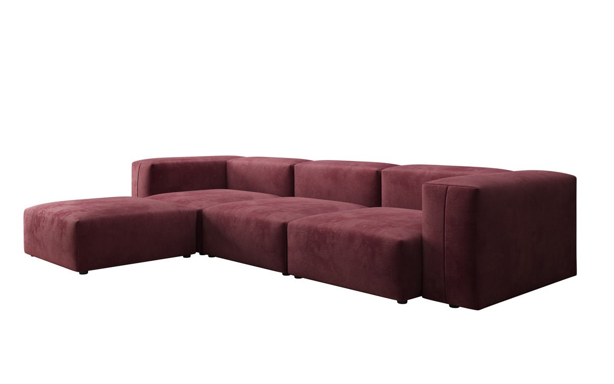 Ontwerper L-bank Snug in Fluweel