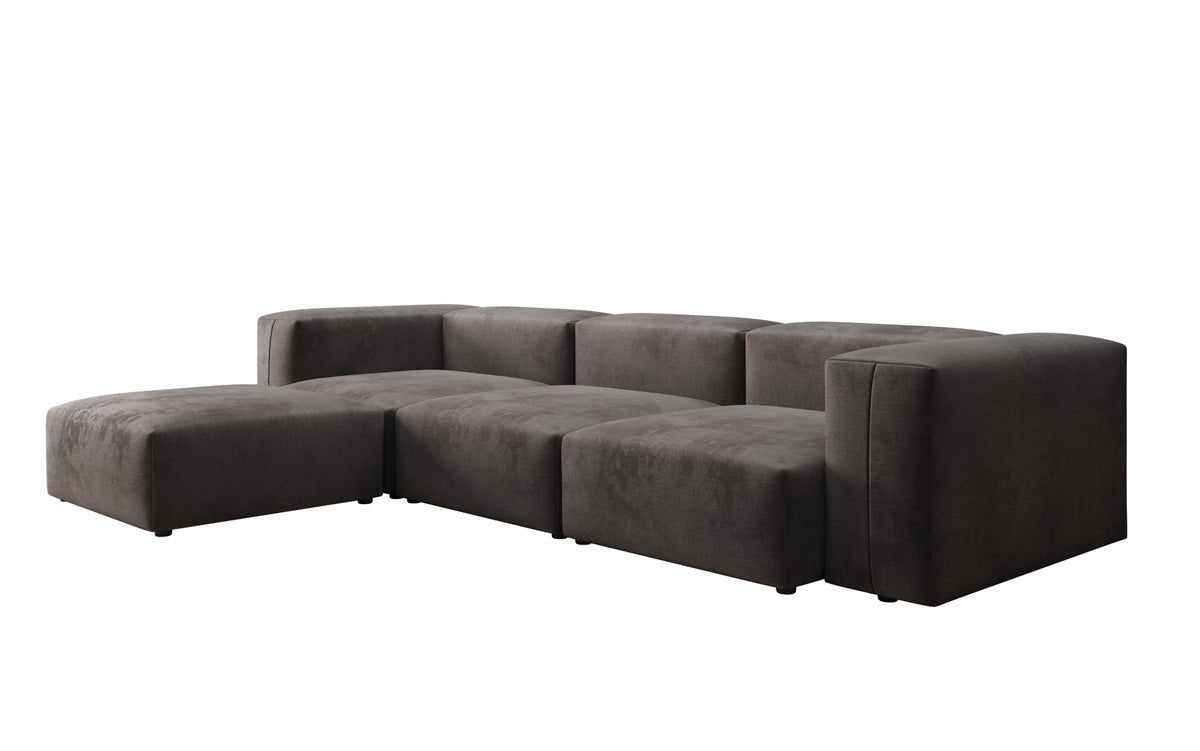 Ontwerper L-bank Snug in Fluweel