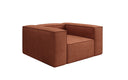 Designer sofa-fauteuil Lesley in structuurstof