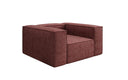 Designer sofa-fauteuil Lesley in structuurstof